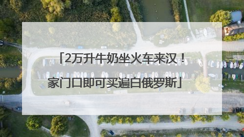 2万升牛奶坐火车来汉！家门口即可买遍白俄罗斯